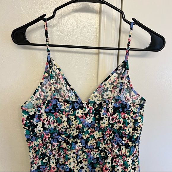 Rails Carmen Wildflower Dress Size Medium Mini Smocked Bodice Adjustable Straps - Picture 8 of 10